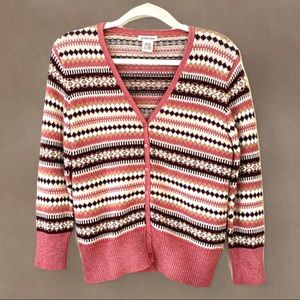 Vintage 90s St. John’s Bay Fair Isle Cardigan